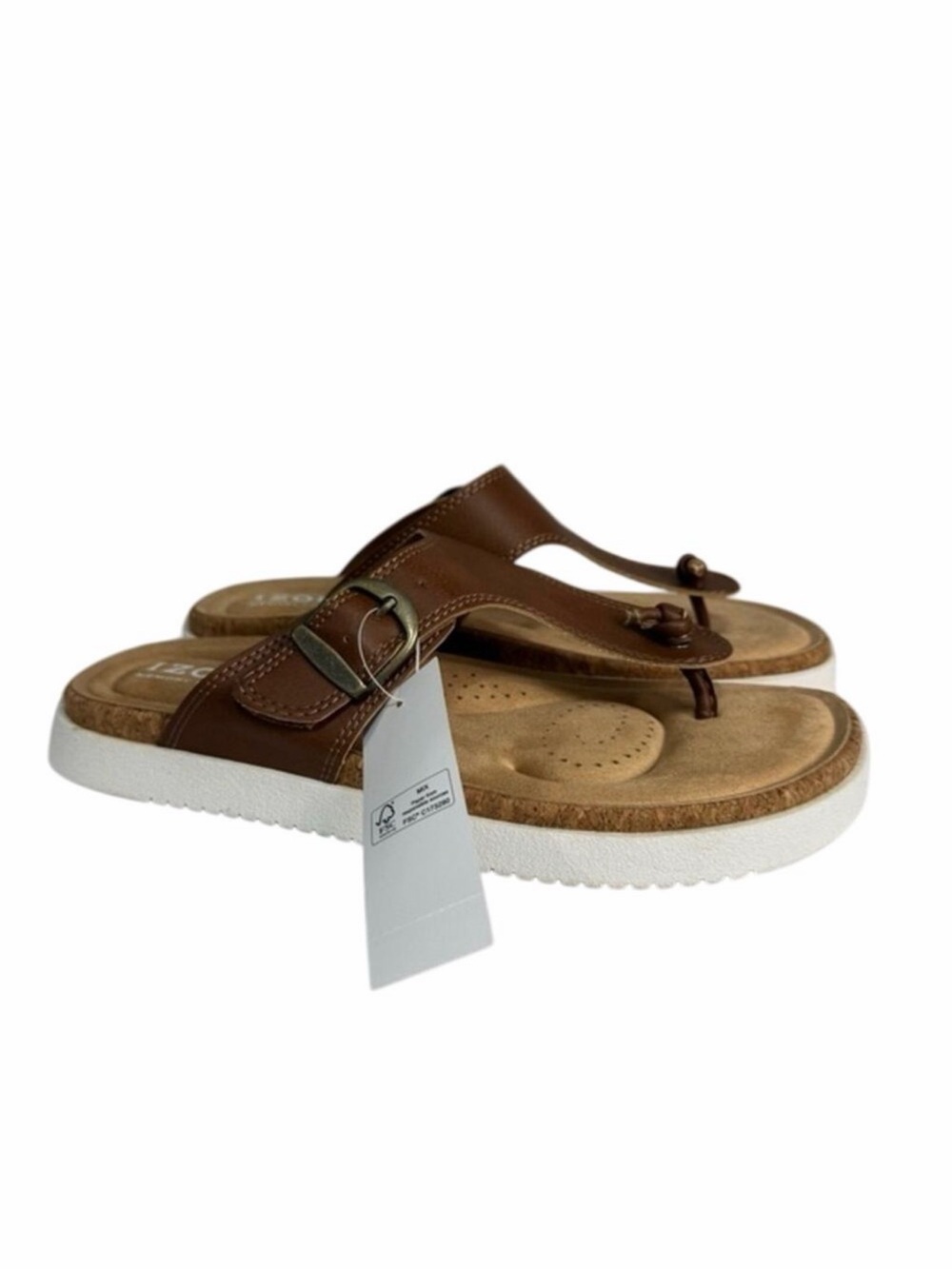 IZOD Women’s Sandals Size 9 Moleskin Footbed NEW # box 897 - Picture 2 of 10